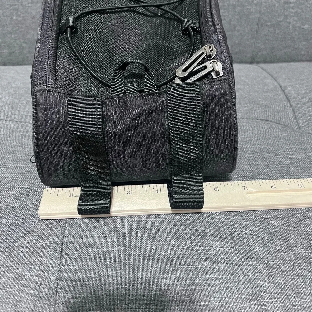 Masiso Panier Bike Bag Black Rear Multi Function Rear Mount Cargo Mount 7 Pocket